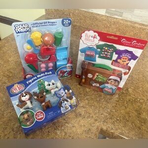 Official Elf Props Playset/Lot of 3 Items